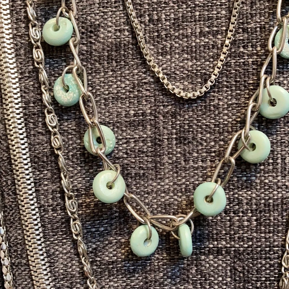 Long Multi Strand Necklace - Picture 3 of 5